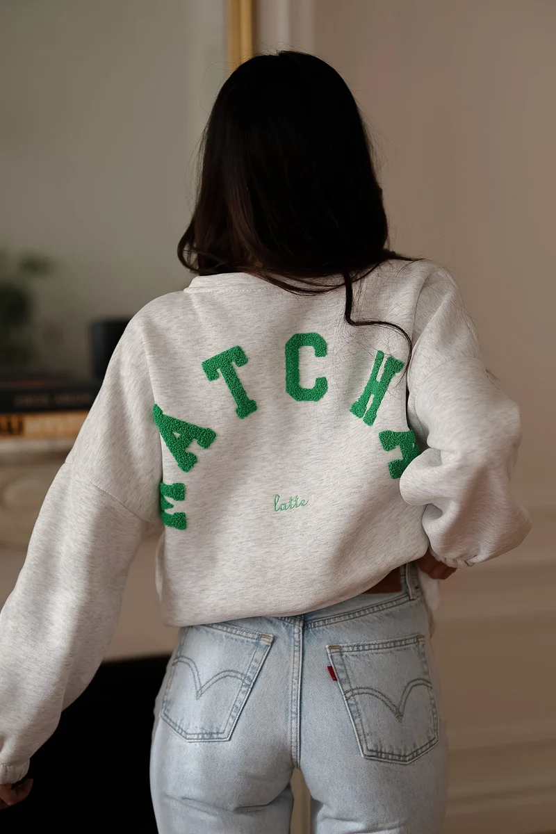 Sweat Matcha gris
