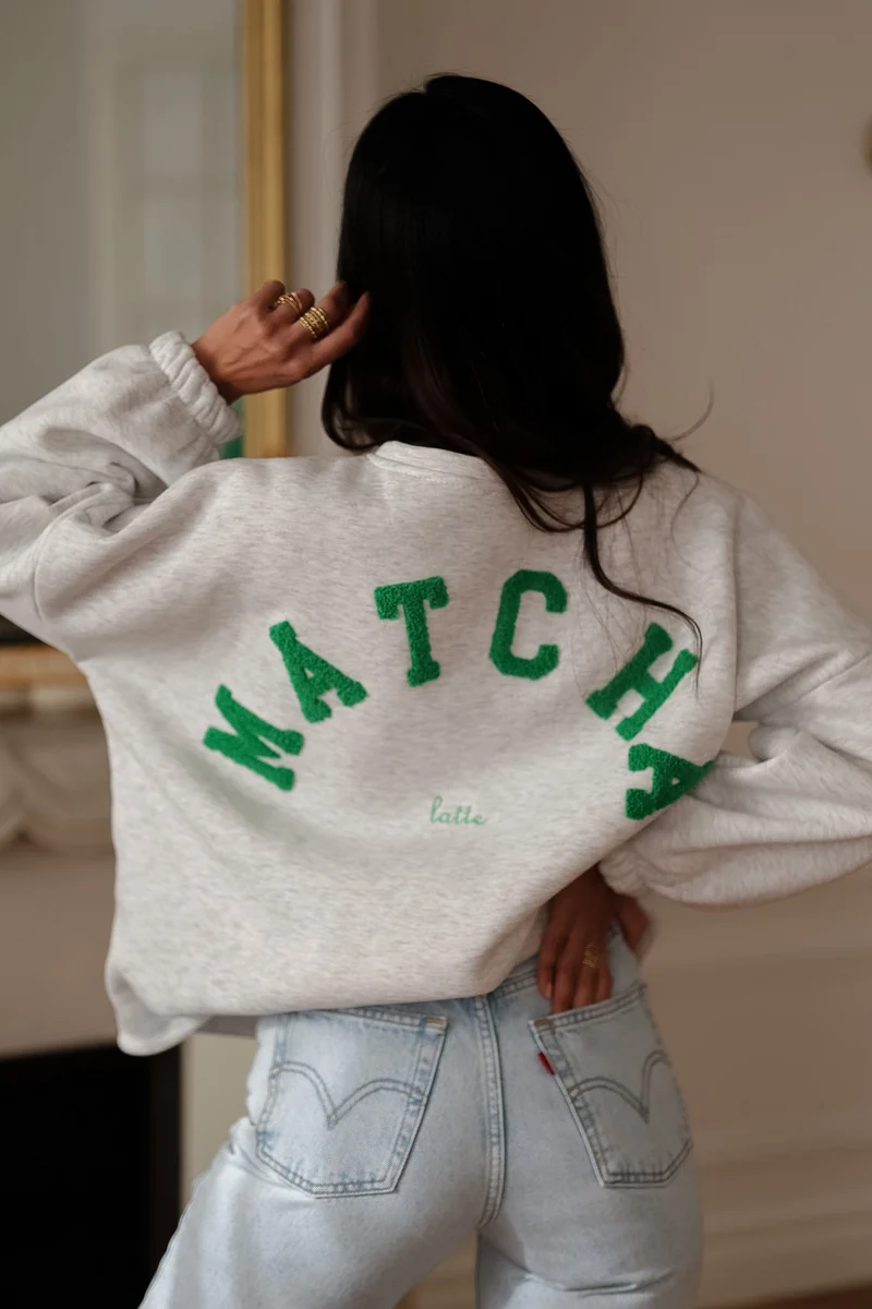 Sweat Matcha gris