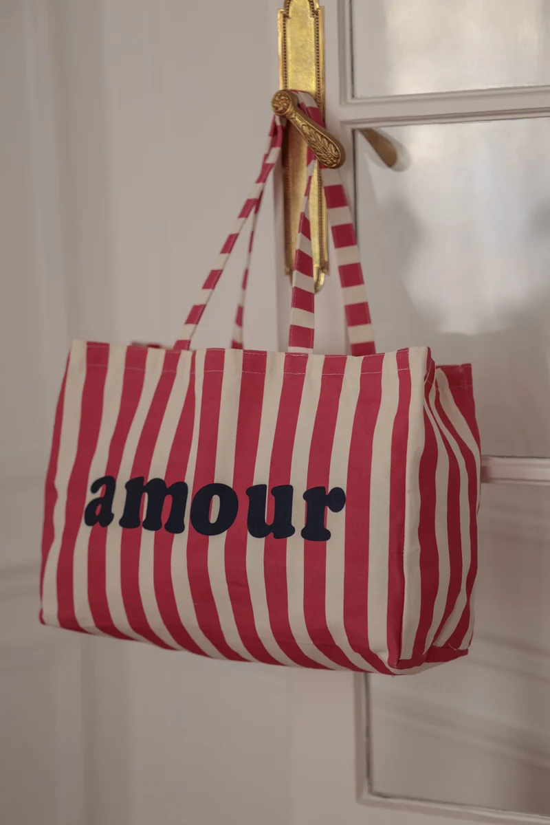 Cabas Amour rose fuchsia