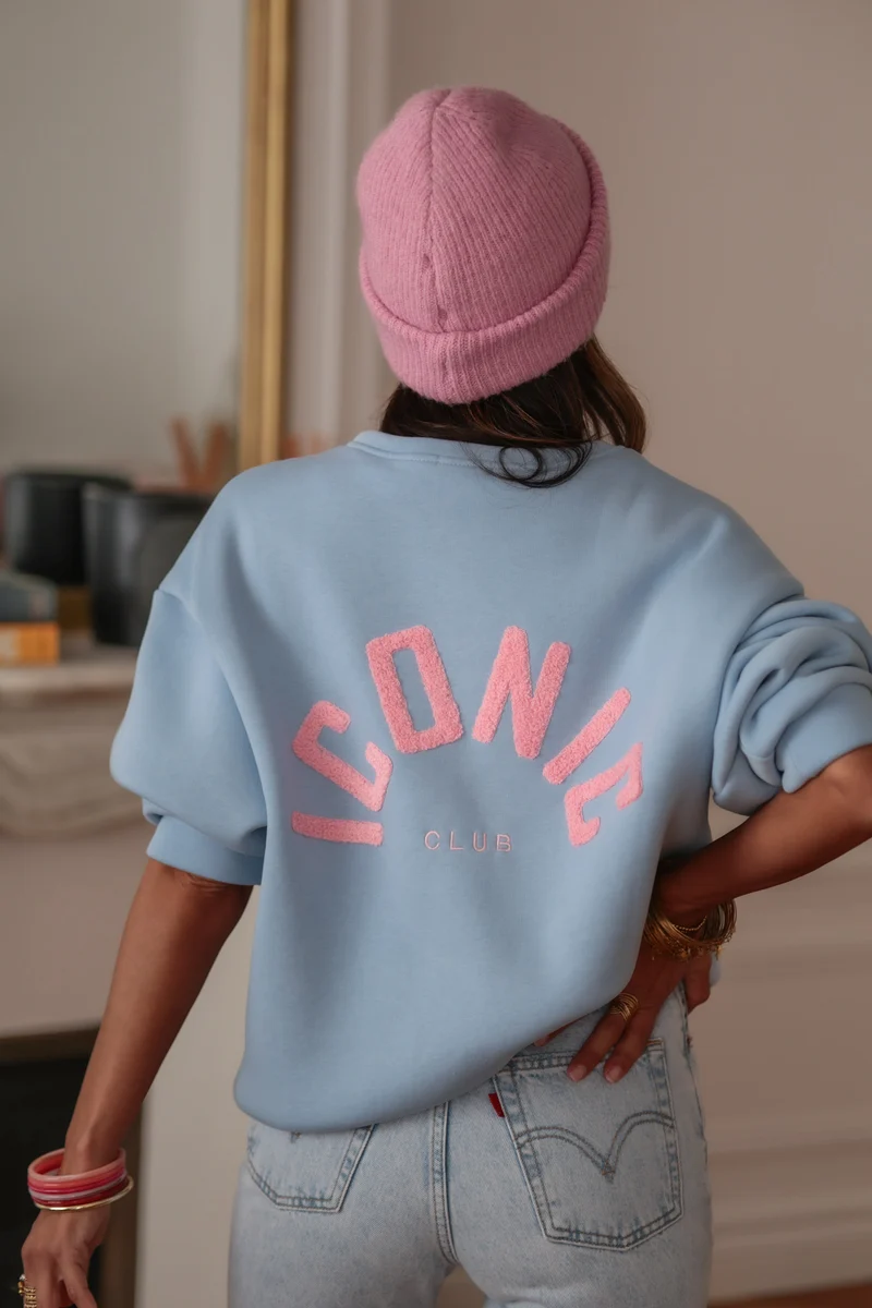 Sweat Iconic club bleu