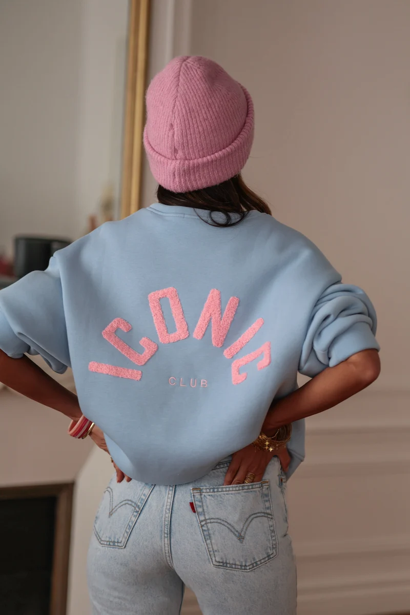 Sweat Iconic club bleu