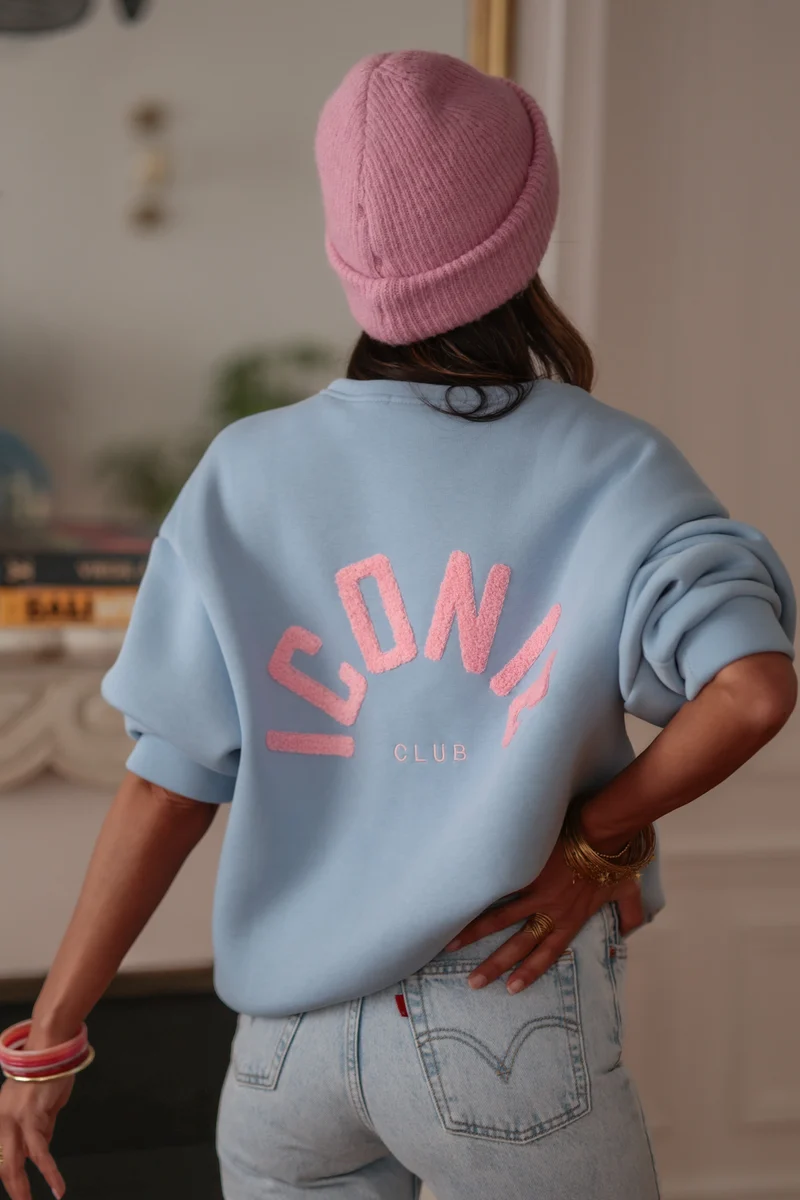 Sweat Iconic club bleu
