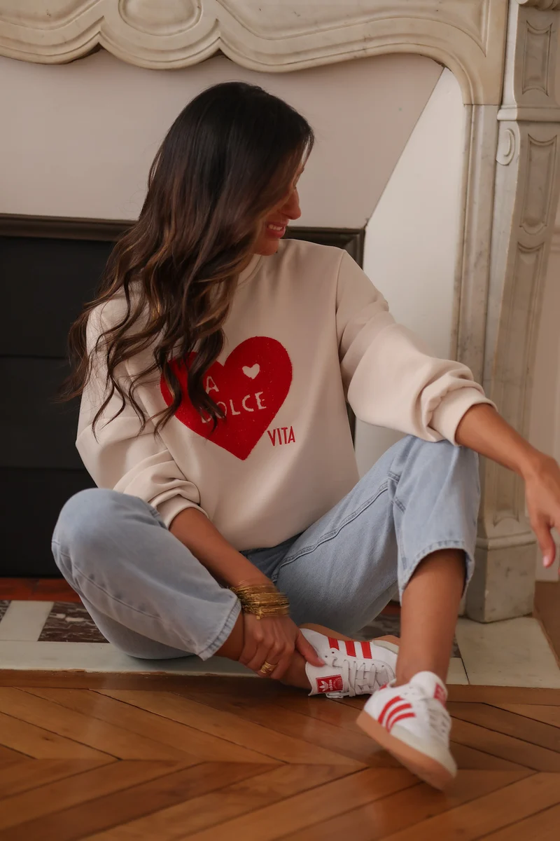 Sweat Dolce vita beige