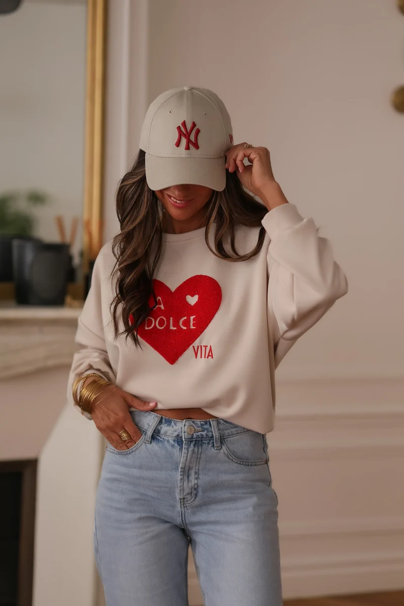 Sweat Dolce vita beige