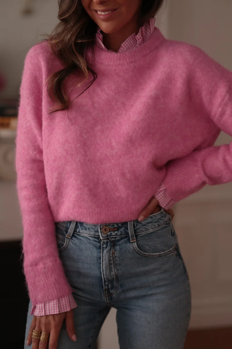 Pull Léonie rose