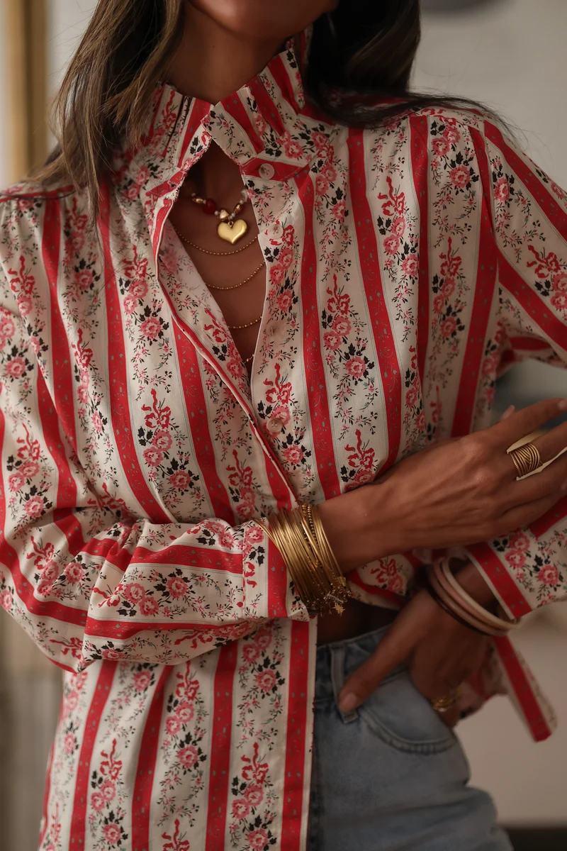 Chemise Faro rouge