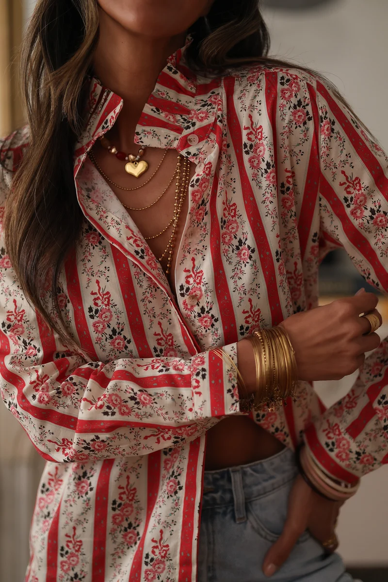 Chemise Faro rouge