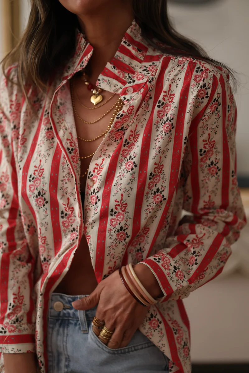 Chemise Faro rouge