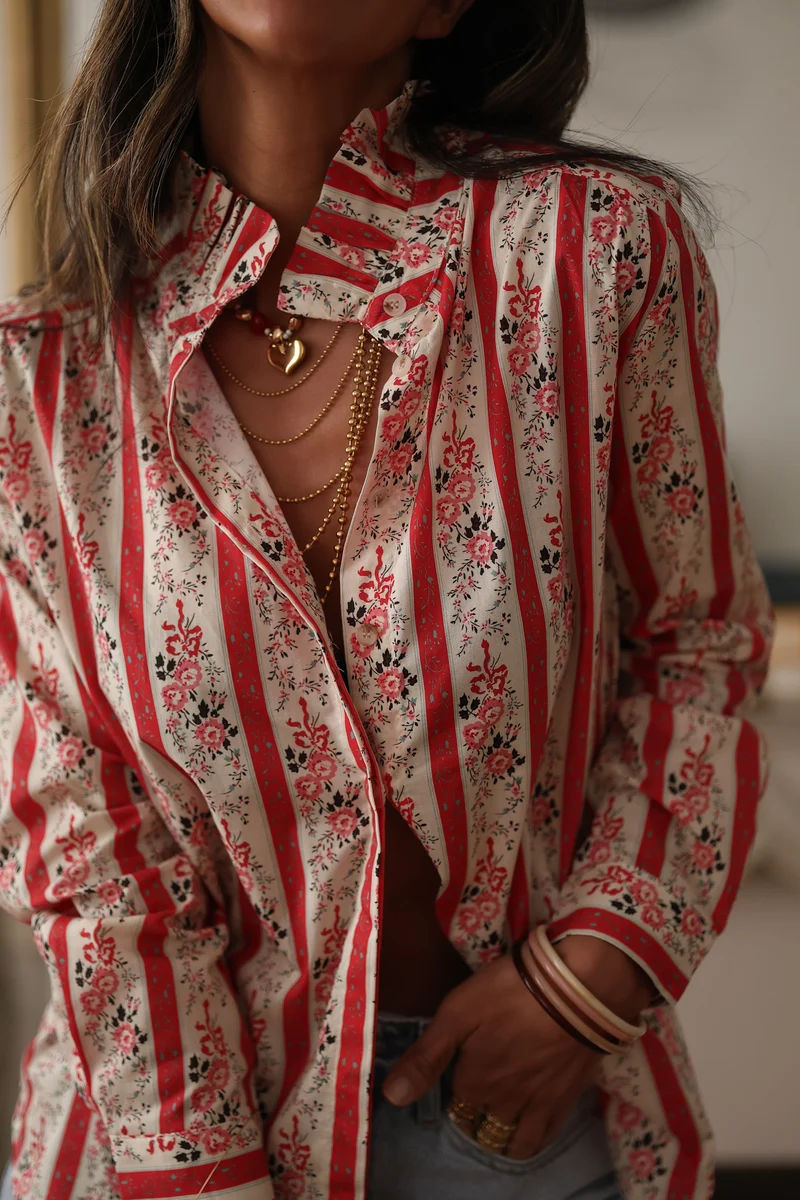 Chemise Faro rouge