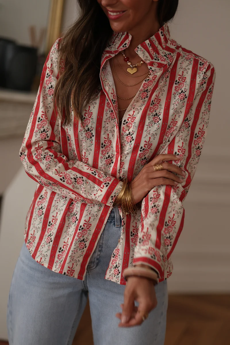 Chemise Faro rouge
