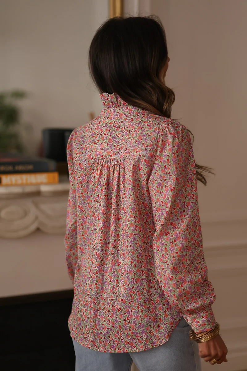 Chemise April à fleurs