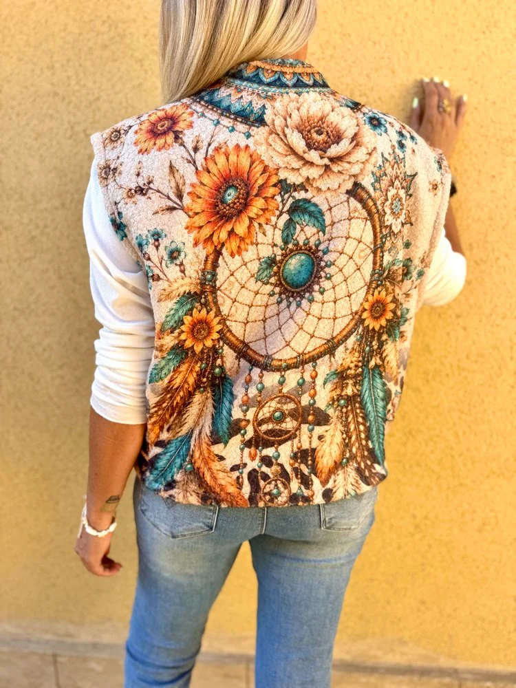 Veste sans manches Miléna Boho