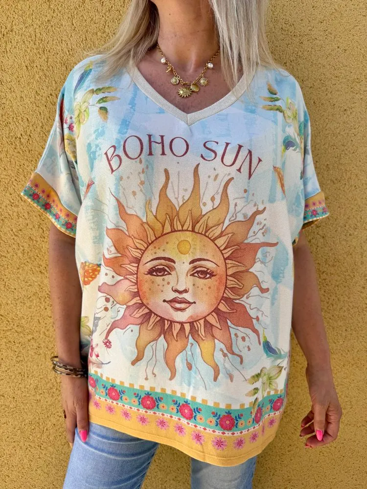 Teeshirt loose Enzo Boho Sun