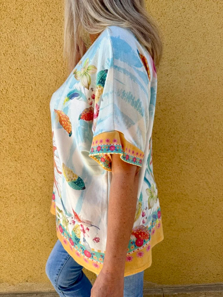 Teeshirt loose Enzo Boho Sun