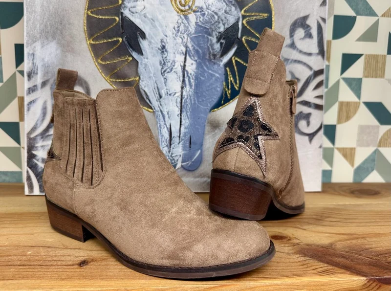 Bottines Sofia Etoile taupe