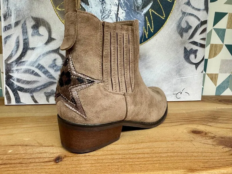 Bottines Sofia Etoile taupe