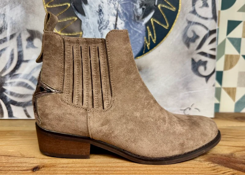 Bottines Sofia Etoile taupe