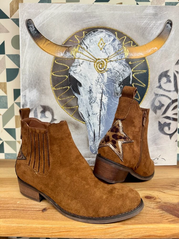 Bottines Sofia Etoile caramel