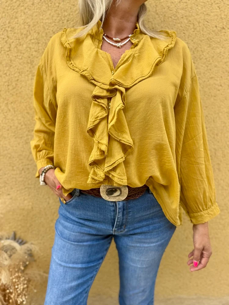 Chemise Alina moutarde
