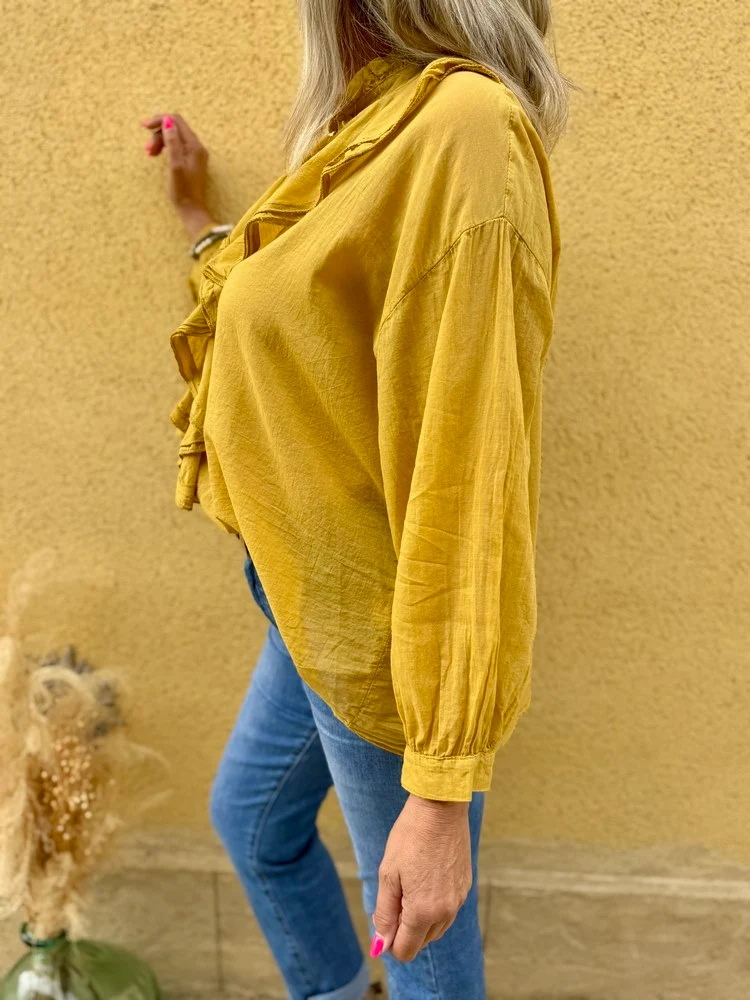 Chemise Alina moutarde