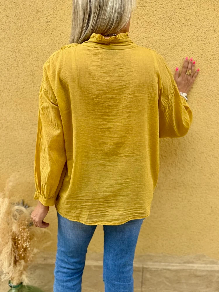 Chemise Alina moutarde