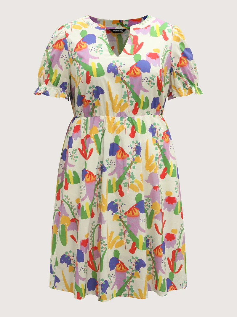 Pure Cotton Floral Dream Midi Dress
