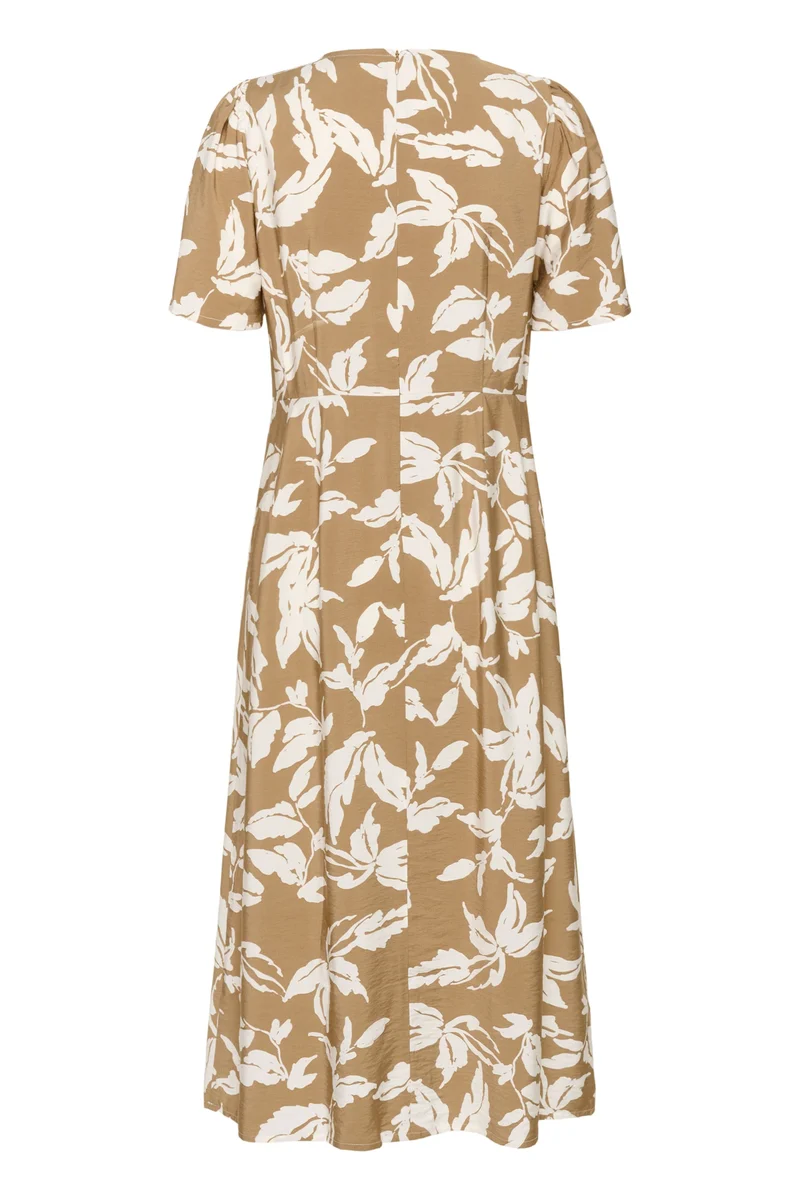 Robe Marlo midi fluide à imprimé végétal