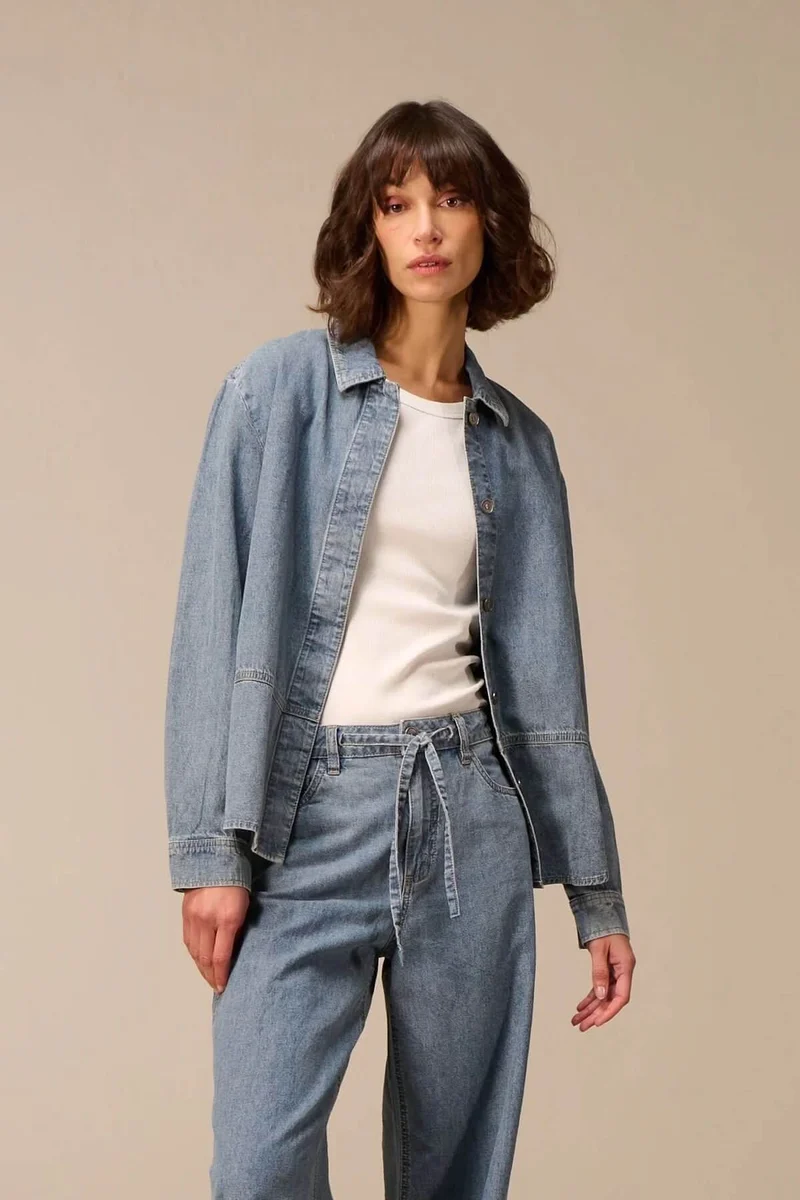 Veste en jean à manches longues