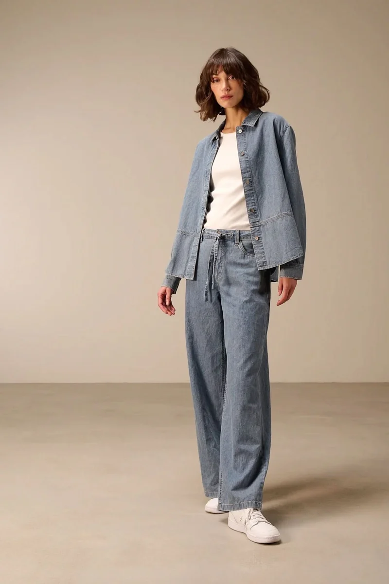 Veste en jean à manches longues