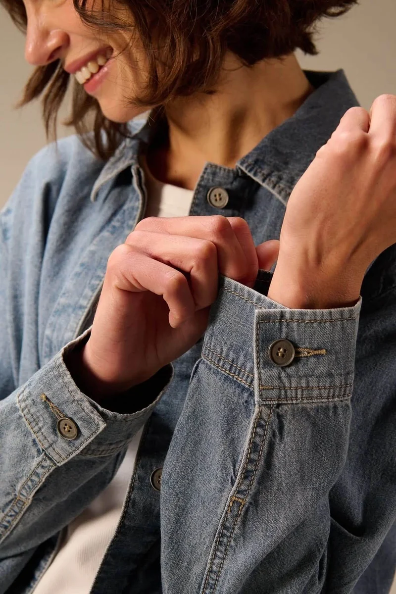 Veste en jean à manches longues