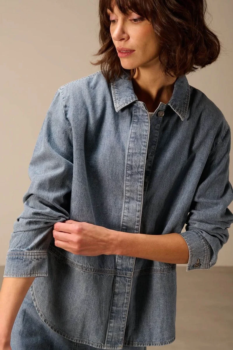 Veste en jean à manches longues