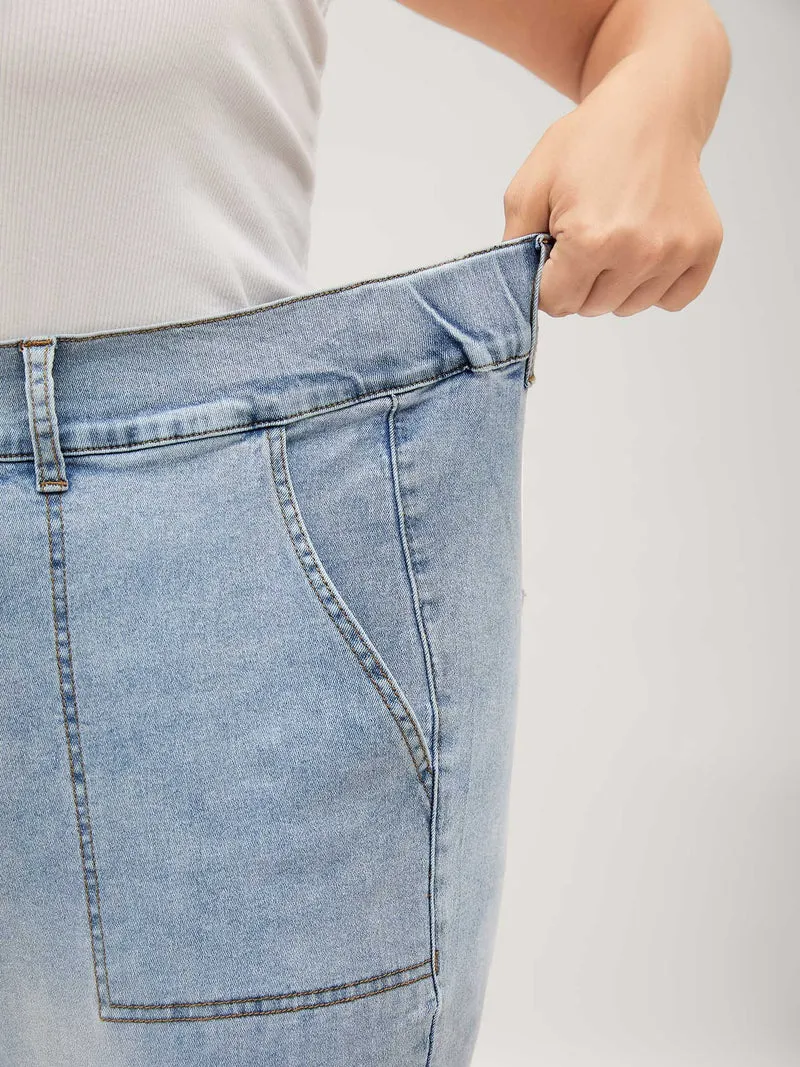 Stretchy Waist Boyfriend Jeans