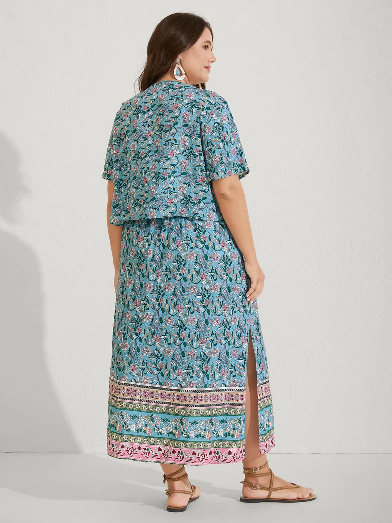 Floral Print Tassels Co-Ord Set