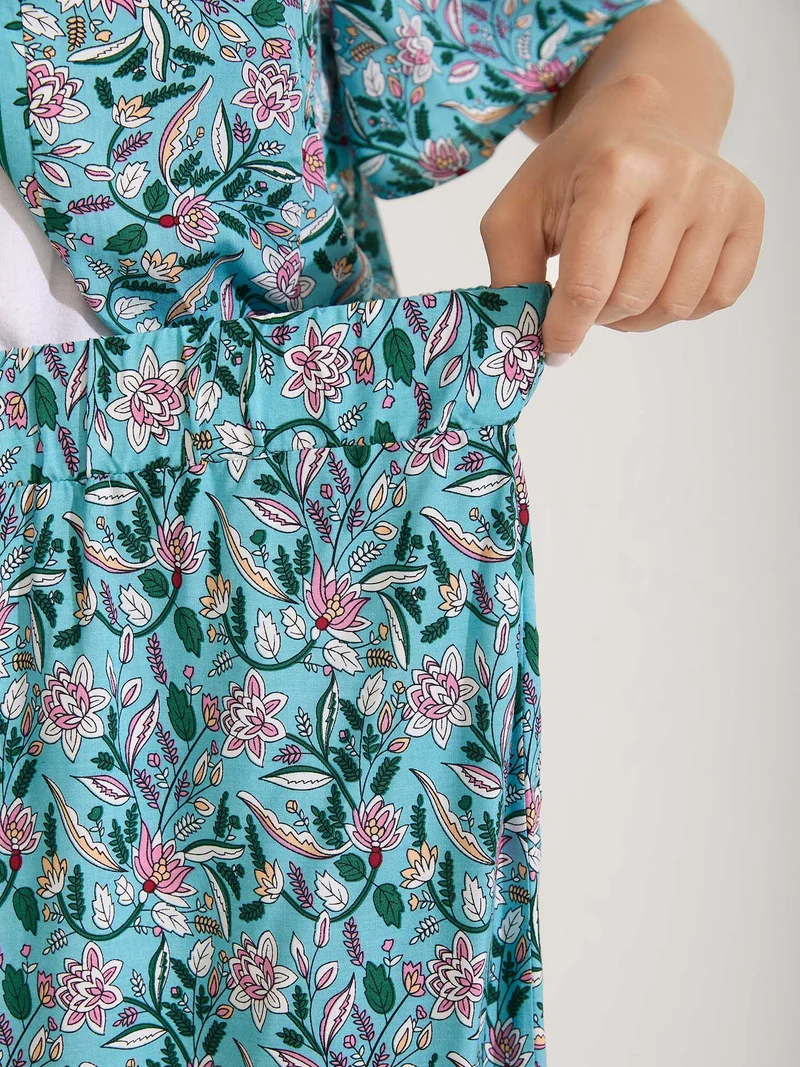 Floral Print Tassels Co-Ord Set