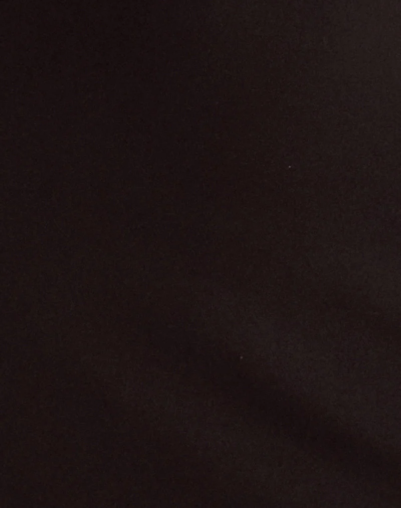 Mini robe asymétrique Xeenia en brun chocolat