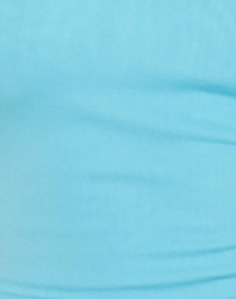 Short Nalu en Cupro Aqua