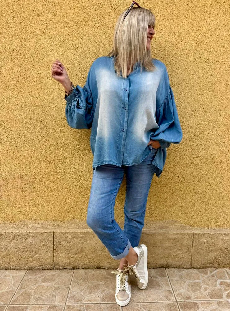Chemise méga loose en Tencel Angela