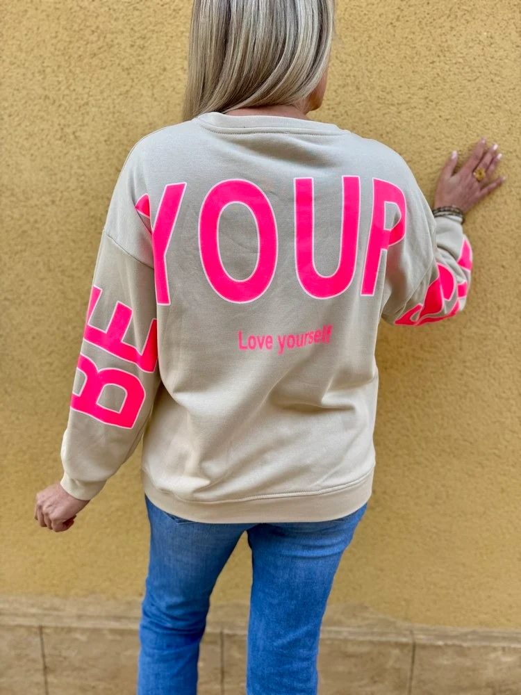 Sweat Love Yourself beige