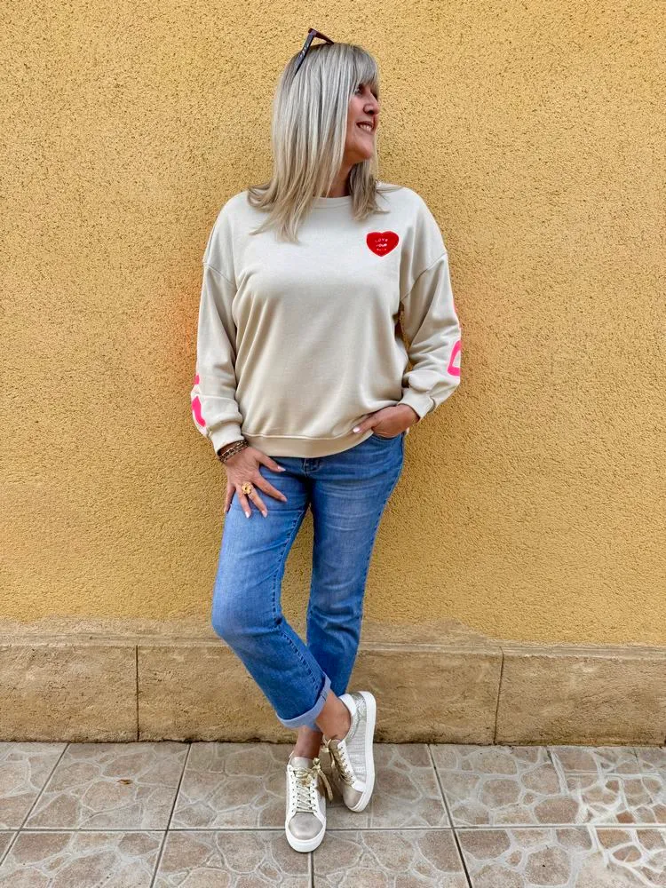 Sweat Love Yourself beige