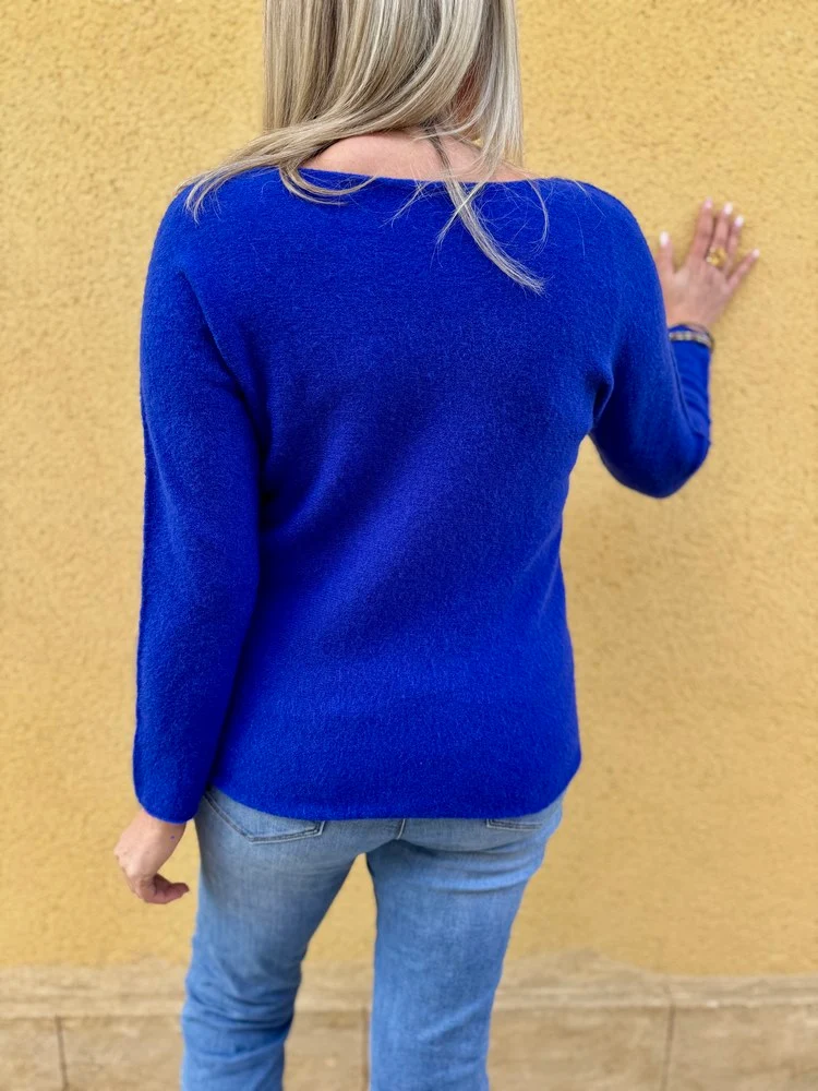 Pull Milo bleu roi