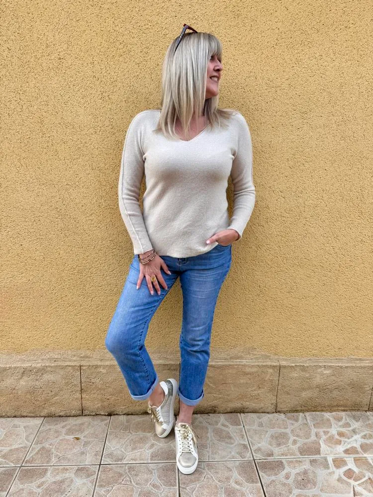 Pull Milo beige