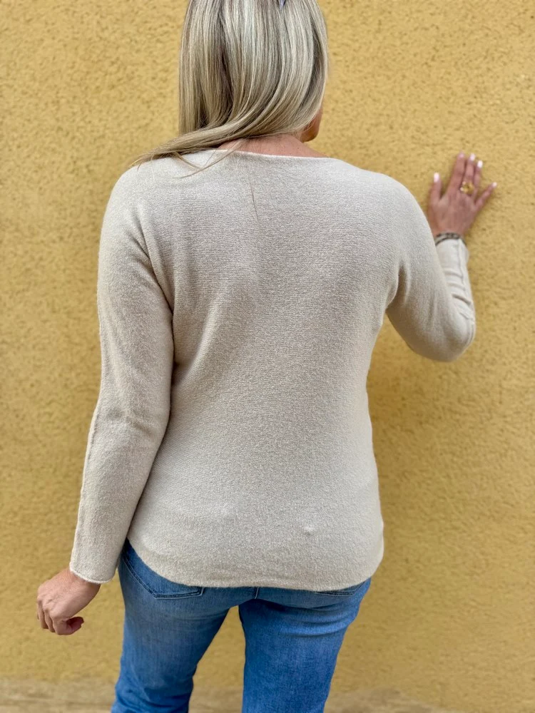 Pull Milo beige
