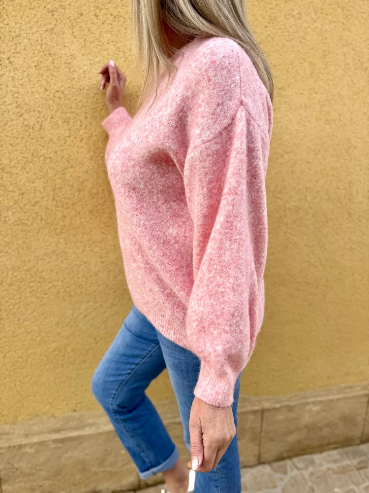 Pull cocooning Livio rose