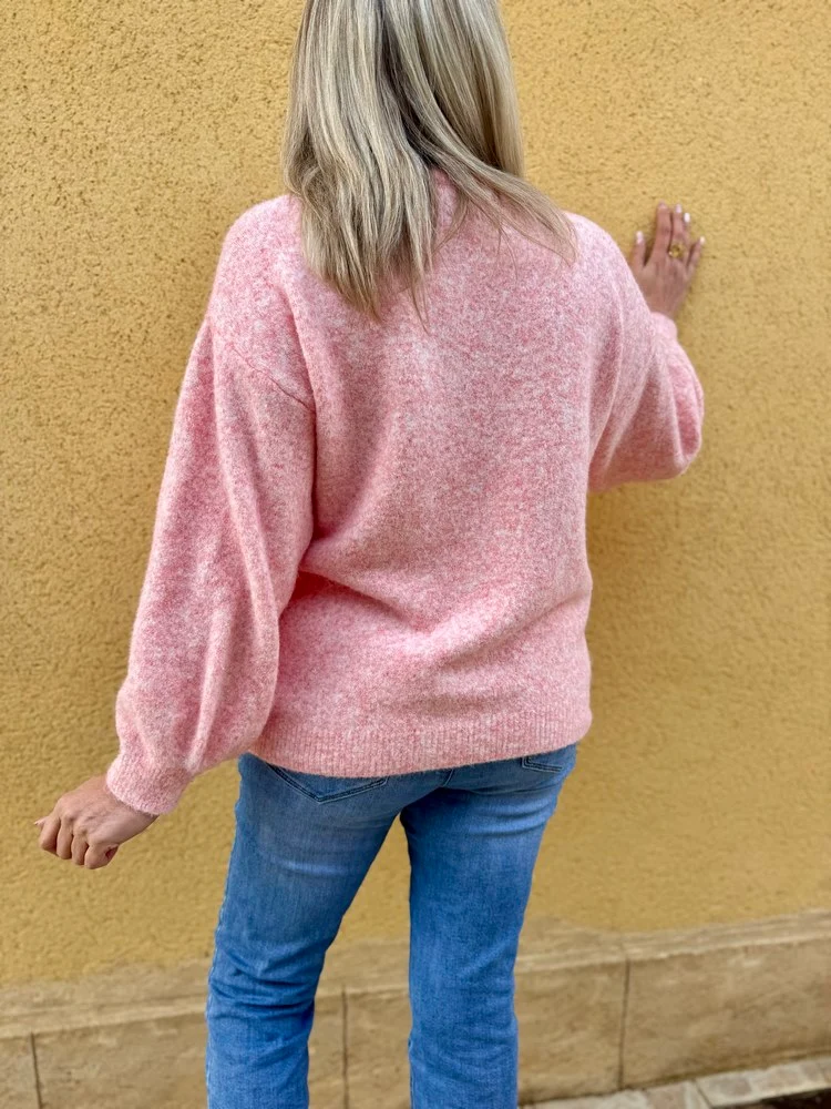 Pull cocooning Livio rose