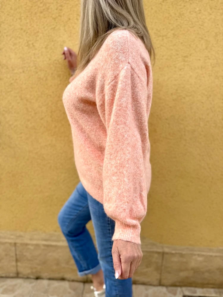 Pull cocooning Livio orange
