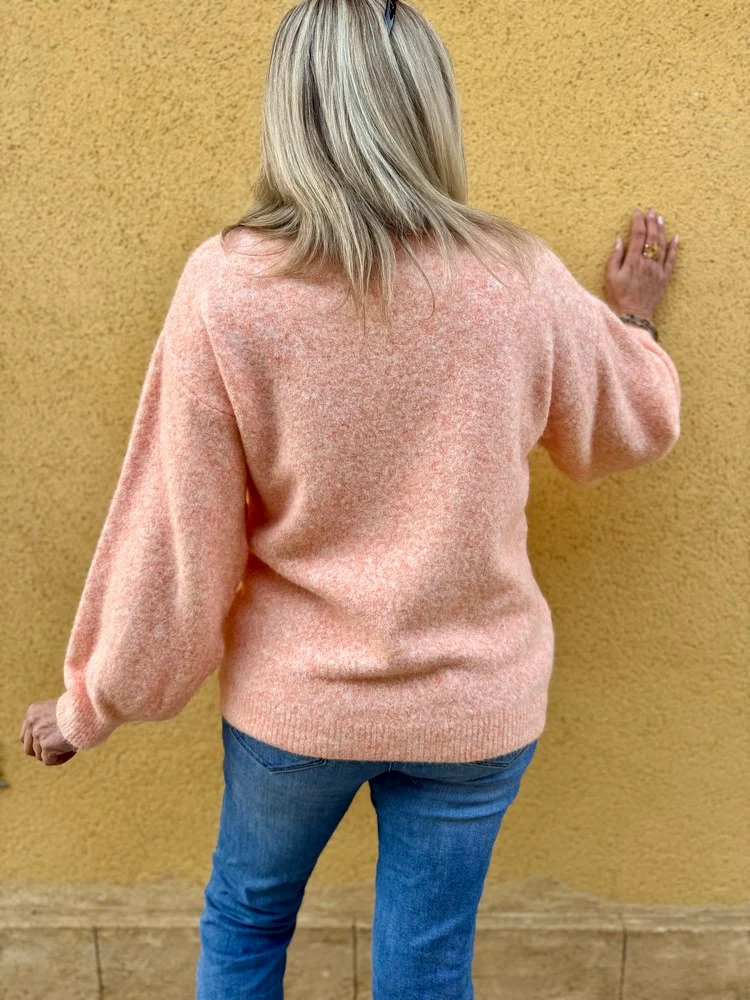 Pull cocooning Livio orange