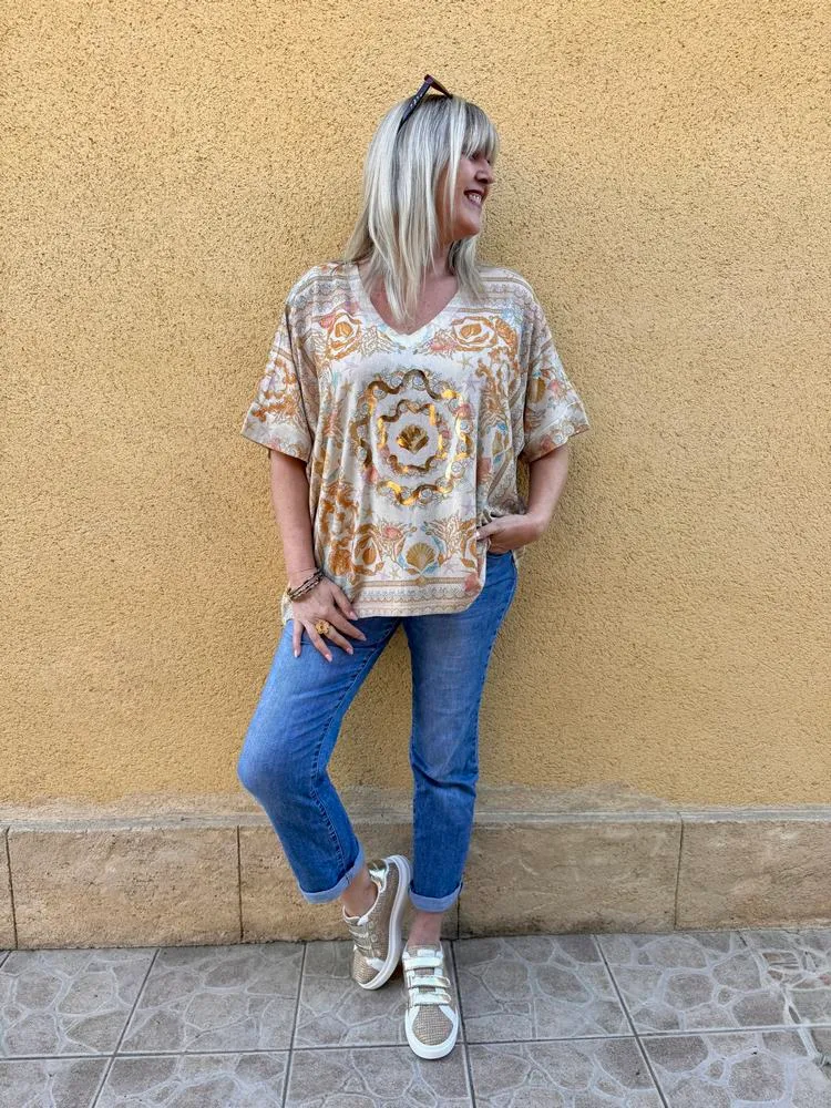 Teeshirt méga loose Lorenzo flower