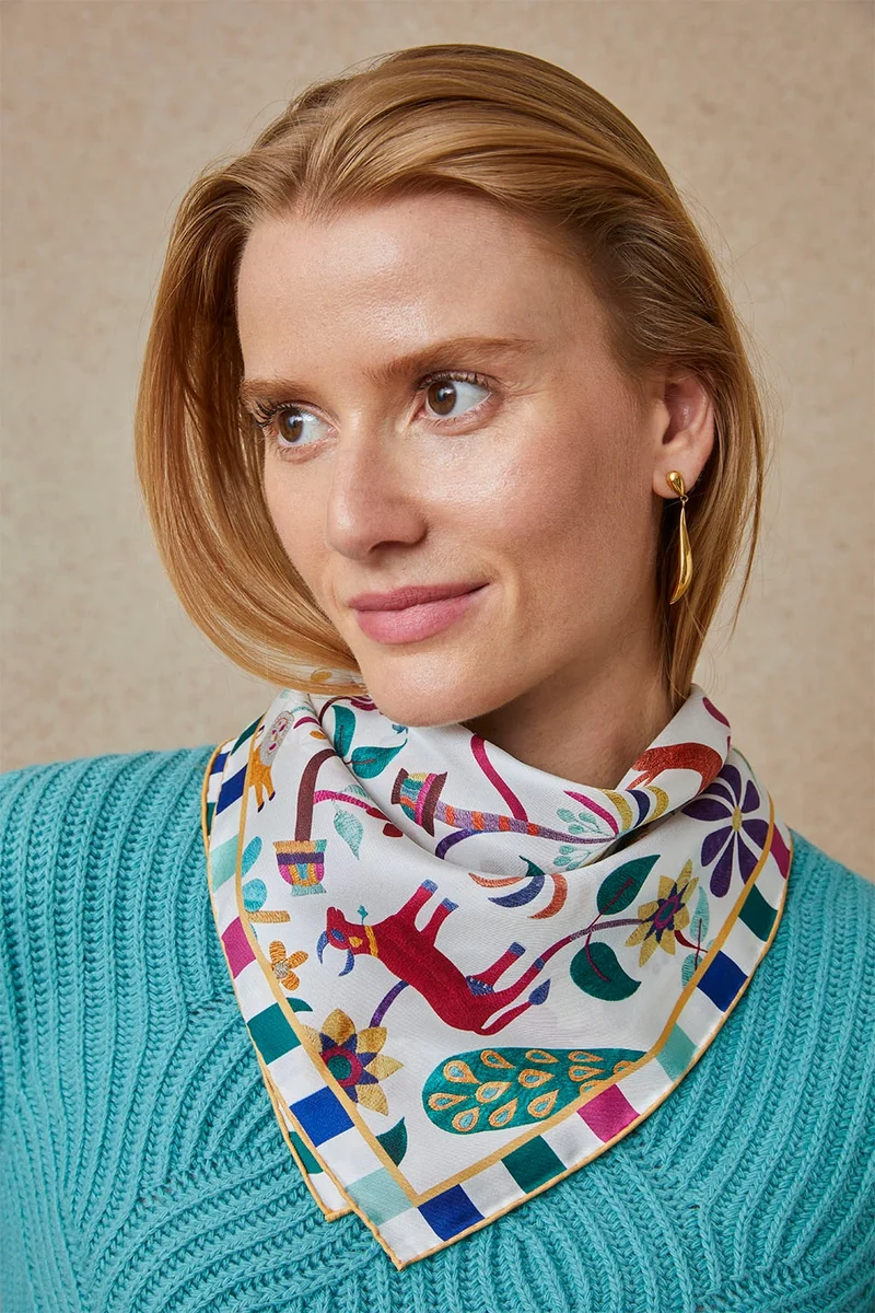 Foulard en soie Jaipur