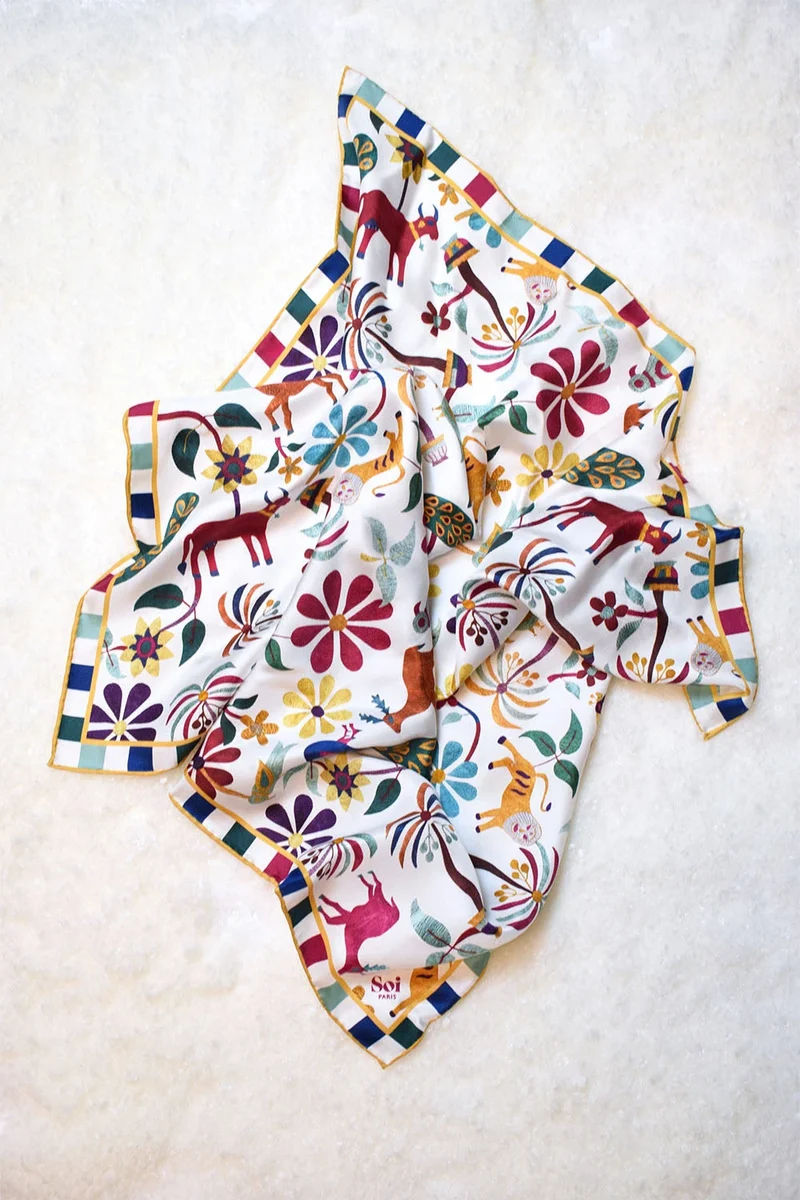 Foulard en soie Jaipur
