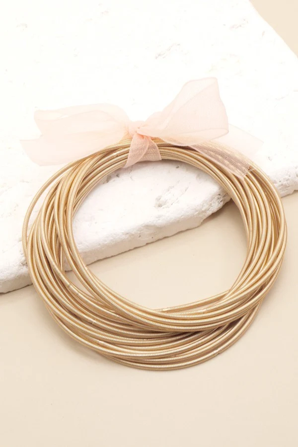 Guitar String Bracelet Set of 20 - GOLD